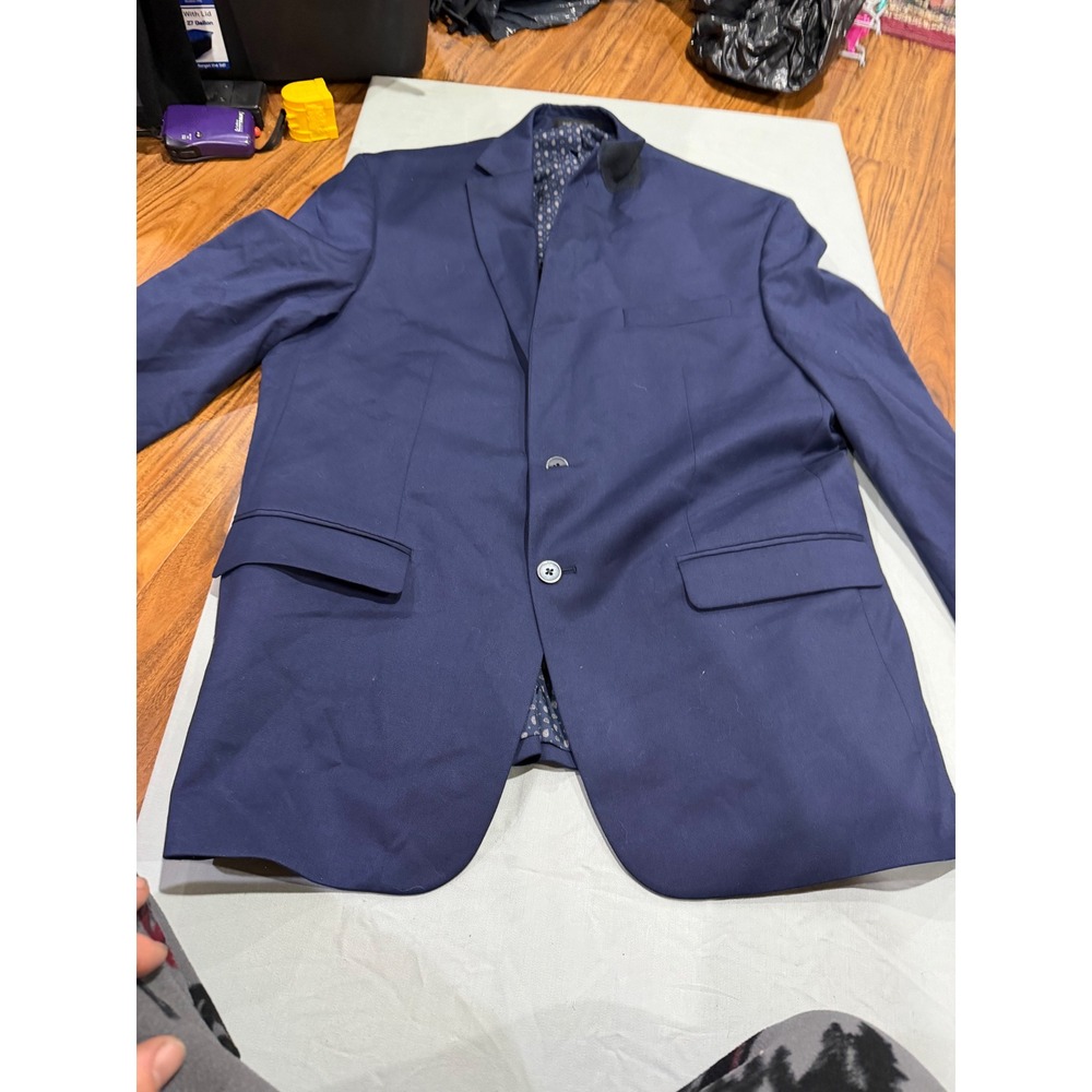 Classic Mens Chaps Stretch Blazer 44R Navy Blue